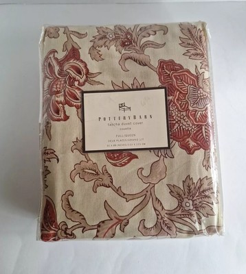 Pottery Barn Tascha Queen/Full Duvet Floral  New-image