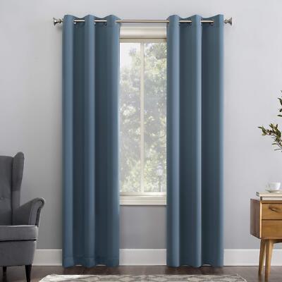 Sun Zero Easton Energy Saving Blackout Grommet Curtain Panel 40