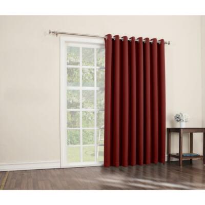 Blackout Gavin 84 in. L Extra Wide Blackout Patio Panel in Red-image