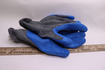 (Pair) Unisex Poly/Cotton Latex Dipped Multipurpose Gloves Large LW30700-L-image