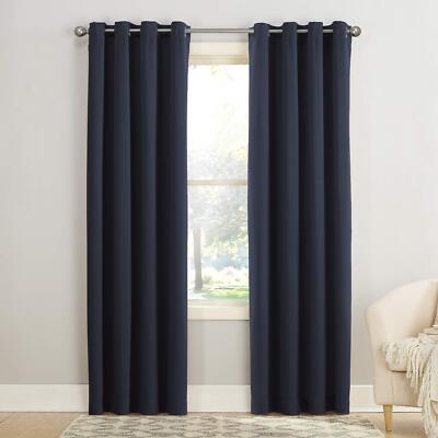Sun Zero Barrow Energy Efficient Grommet Curtain Single Panel-image