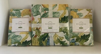 Pottery Barn Lyla Garden Reversible King/Cal.King Duvet Cover 2 King Shams New-image