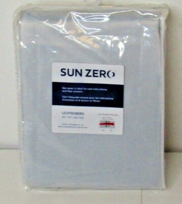 Sun Zero Evan Tab-Top Blackout, One Curtain Panel. Pearl . Brand New!!-image
