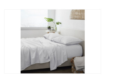 Ienjoy Home Ultra Soft Flannel 4-Pc. Sheet Set, California King - White-image