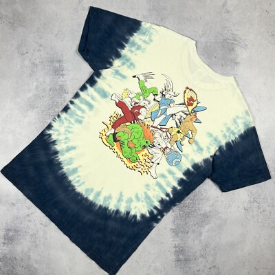 Sk8 Rip N Dip Street Fighters Big Logo Short Sleeve T Shirt Tie Dye Size Large-image
