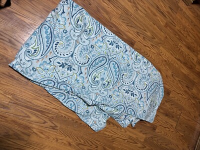 Pottery barn duvet cover spring rosalie blue paisley king bedding home bedroom-image