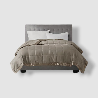 Madison Park Brown Windom Lightweight Down Alternative King Size Blanket-image