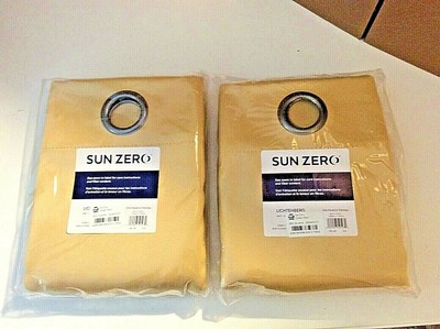 Oslo Theater Grade Extreme Blackout Grommet Top Curtain Panels, 52