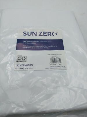 Sun Zero Panel Curtain White 40in x 63in-image