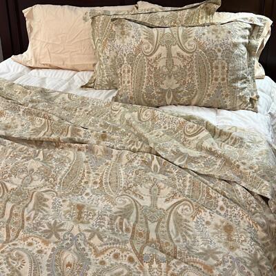 Pottery Barn BLYTHE Queen Duvet Cover & Pair Standard Shams-image