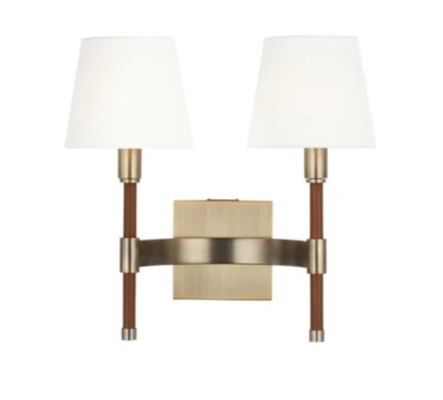 Visual Comfort LW1022 Studio Indoor Lighting,Time Worn Brass, Free Shipping -image