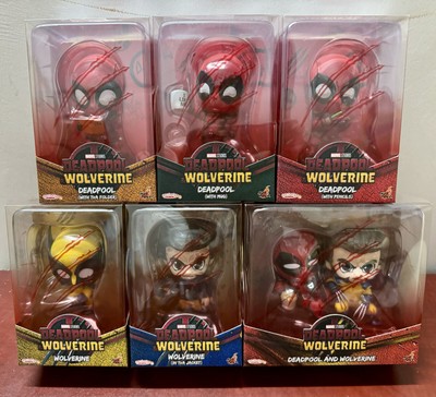 Marvel Hot Toys 13 Styles Deadpool & Wolverine Cosbaby Bobblehead Model-image