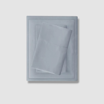 Madison Park Blue 3M-Microcell™ Solid 3-Pc. Sheet Set- Size: Twin XL-image