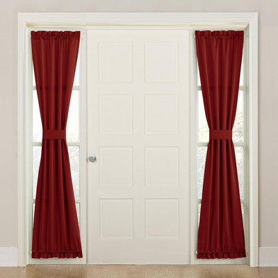 53313 Barrow Front Door Sidelight Curtain Panel with Tie Back, 26