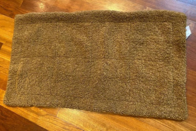 Pottery Barn ONE King Teddy Faux Fur Pillow Sham Tobacco NEW-image