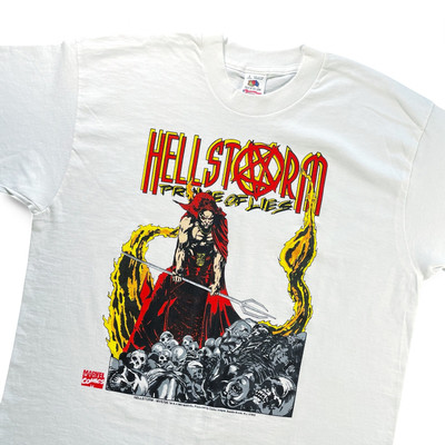 Vtg 90s Marvel Comic Images Hellstorm Prince of Lies T-Shirt 1993 Single Stitch-image