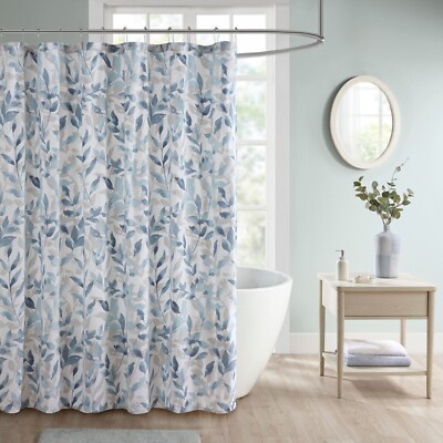 Madison Park Essentials Sofia Botanical Printed Shower Curtain-image