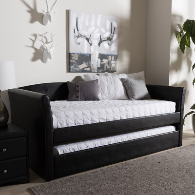 Baxton Studio Camino Daybed Black-image