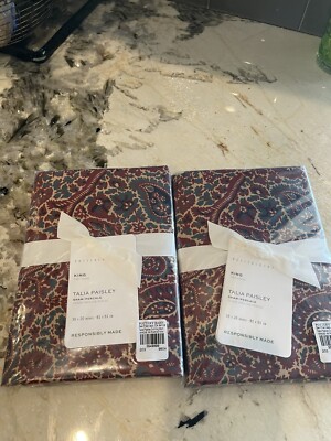 Pottery Barn Talia Paisley King Shams-image