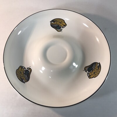 Jacksonville Jaguars NFL Pflatzgraff White Chip/Dip Appetizer Dish USA-image