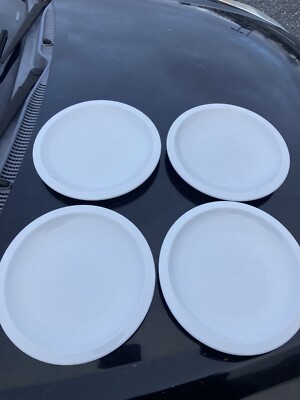 Pottery Barn Suppertime Dinner Plates 5x Thick Heavy Du Jour Bistro-image