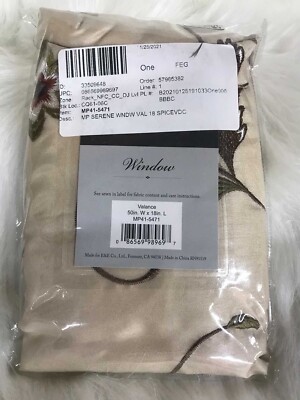 MADISON PARK Window Valance NWT 50” x 18”-image