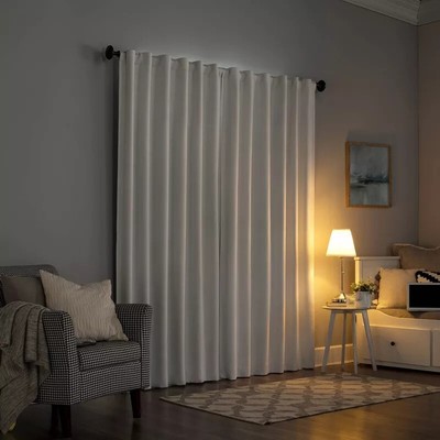 Sun Zero  Blackout Curtain 50” X 84” Beige Amherst Ecru *One Panel*-image