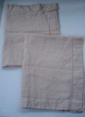Pottery Barn Linen Standard Pillow Shams 26
