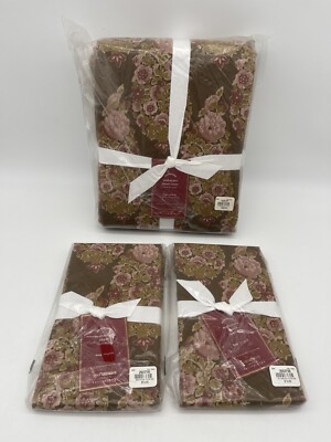 New Pottery Barn Sabyasachi Maharani Print King Duvet Cover & 2 King Shams-image