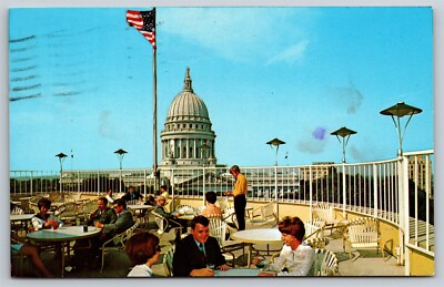 Wisconsin Madison Park Motor Inn Capitol Square c.1974 Postcard, O4-image