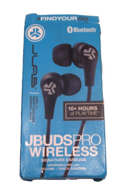 JLab JBuds Pro Signature Wired Earbud (In Ear) Headphones - Black-image