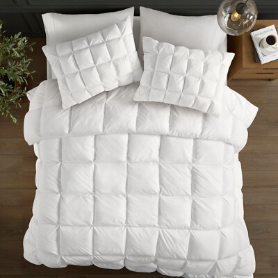 Madison Park Soft Puffed Overfilled Fluffy Down Alternative Comforter Queen King-image