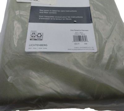 Lichtenberg Panel Curtain 54in x 63in Sage Green-image