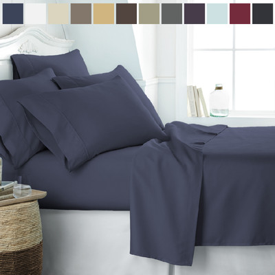 Kaycie Gray So Soft Hypoallergenic Wrinkle Free 6 Piece Premium Bed Sheet Set-image