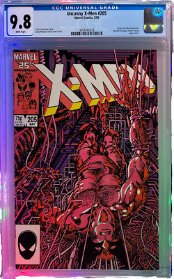 UNCANNY X-MEN #205    (Marvel Comics May 1986)    White pages    CGC 9.8-image