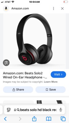 Beats by Dr. Dre Solo HD Wired Headphones Black/Red/Silver-image