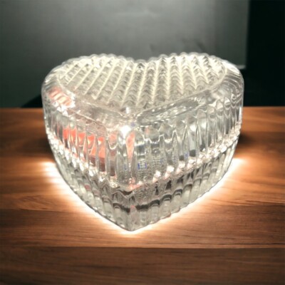 STUDIO NOVA HEART SHAPED CRYSTAL TRINKET BOX-image