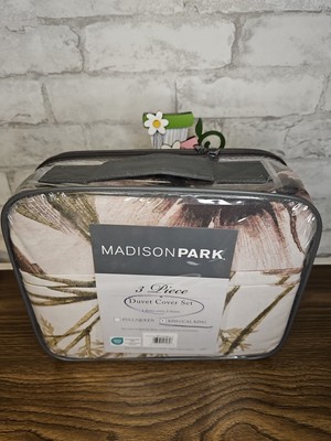 Madison Park Cassandra 3 Piece Cotton Printed Duvet Cover Set-image