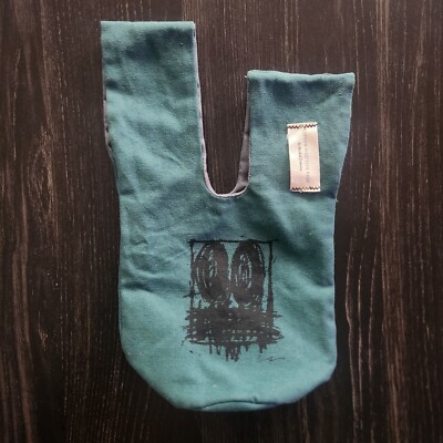 Rashid Johnson Eleven Madison Park NY Restaurant Small Canvas Carrier Tote Teal-image