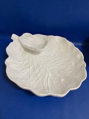 Rare White Cabbage 2-in-1 Studio Nova Portugal Chips And Dip Large Serving Bowl-image