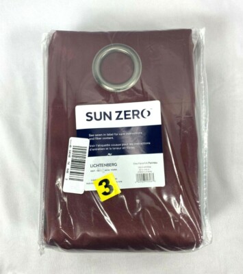 Sun Zero Wine Room-Darkening Grommet Curtain Panel, 52