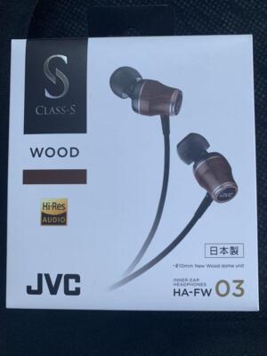 JVC CLASS-S WOOD series HA-FW03 In-Ear Headphone Box JPN-image