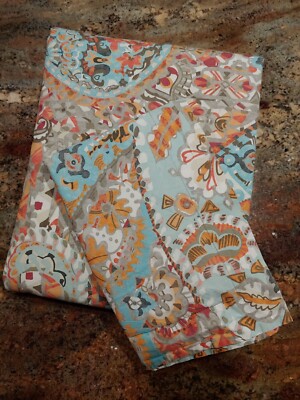 2pc Pottery Barn F/Q Paloma Paisley Organic Cotton Duvet & Sham 86x86-image