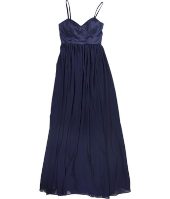 City Studio Womens Lined Fit & Flare Dress, Blue, Juniors, 3-image