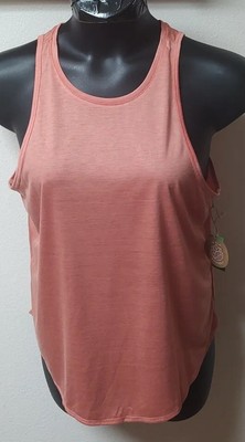 dip Tank Top Shirt Peach Sz L Eco-Friendly Recycled Polyester Rayon Soft NWT-image
