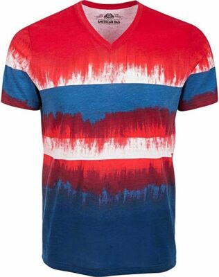NWT Mens X Large XL American Rag Cie Dip-Dye Tee V-Neck Short Sleeve T-Shirt Top-image