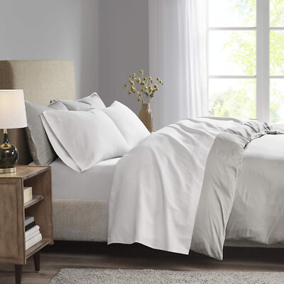 Madison Park Luxurious Brushed Microfiber Sheet Set White - Twin XL-image