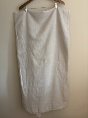 Pottery Barn Belgian Linen Beige Oatmeal Linen Duvet Cover Full/Queen-image