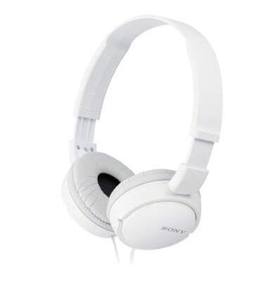 Sony ZX Series Wired On-Ear Headphones, White MDR-ZX110-image