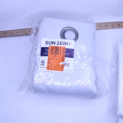 Sun Zero Nordic Theater Grade Extreme Grommet Curtain Pearl 1-Panel 52 x 108-image